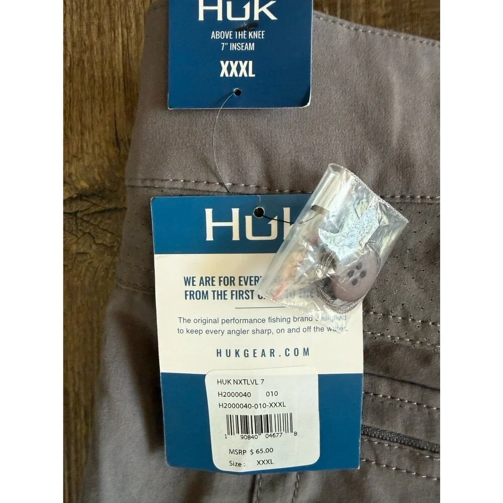 Men’s Huk Next Level Shirts Sz. XXXL NWT Grey